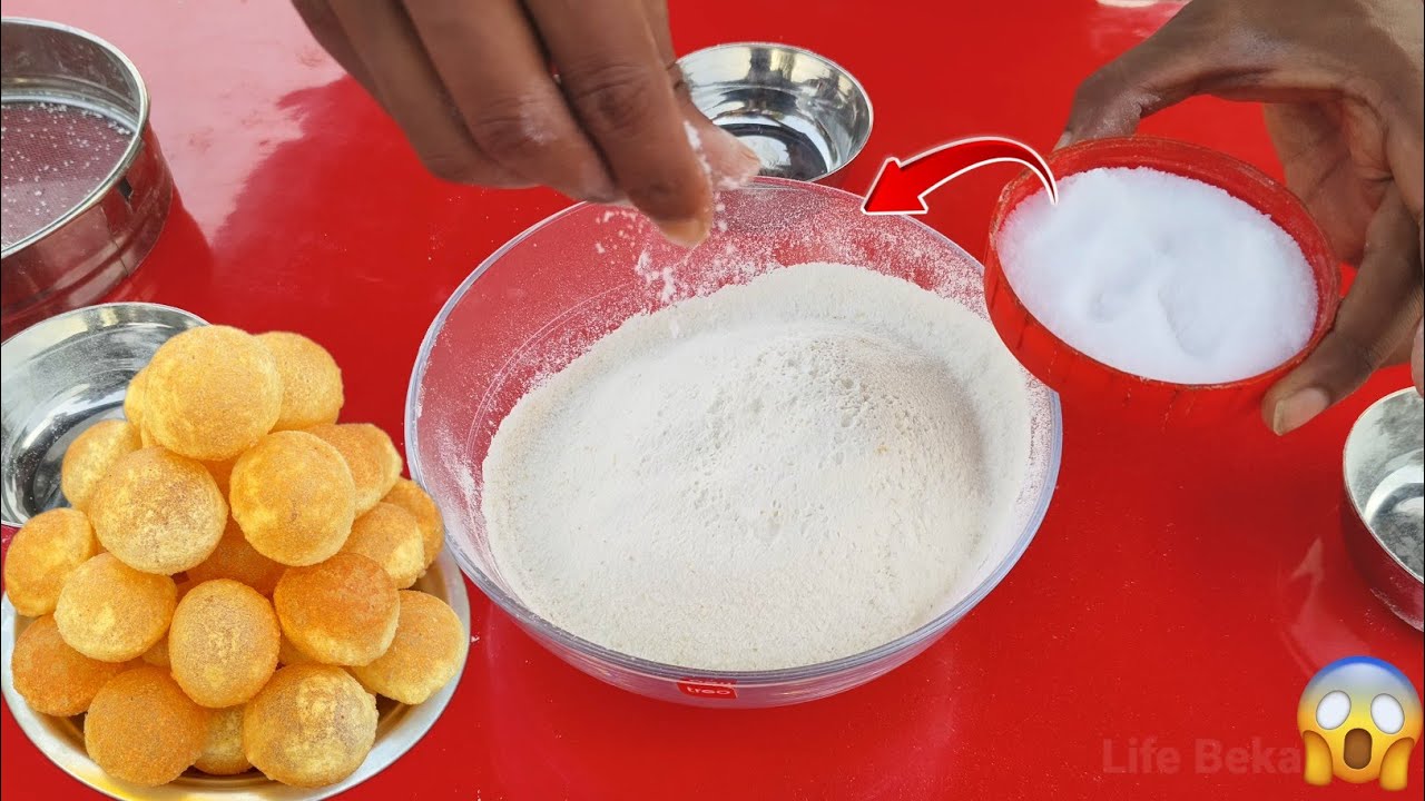 क्रिस्पी पानीपुरी बनाने का सबसे सरल तरीका इसे आसान तरीका नहीं देखा होगा | PANIPURI