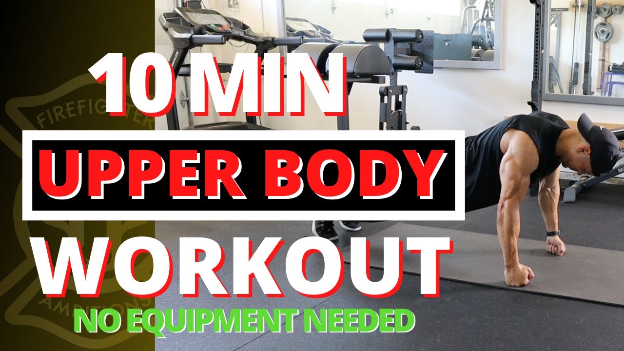 Solid 10 Minute Upper Body At Home Workout (No equipment Bodyweight ONLY) | Follow Along Workout
