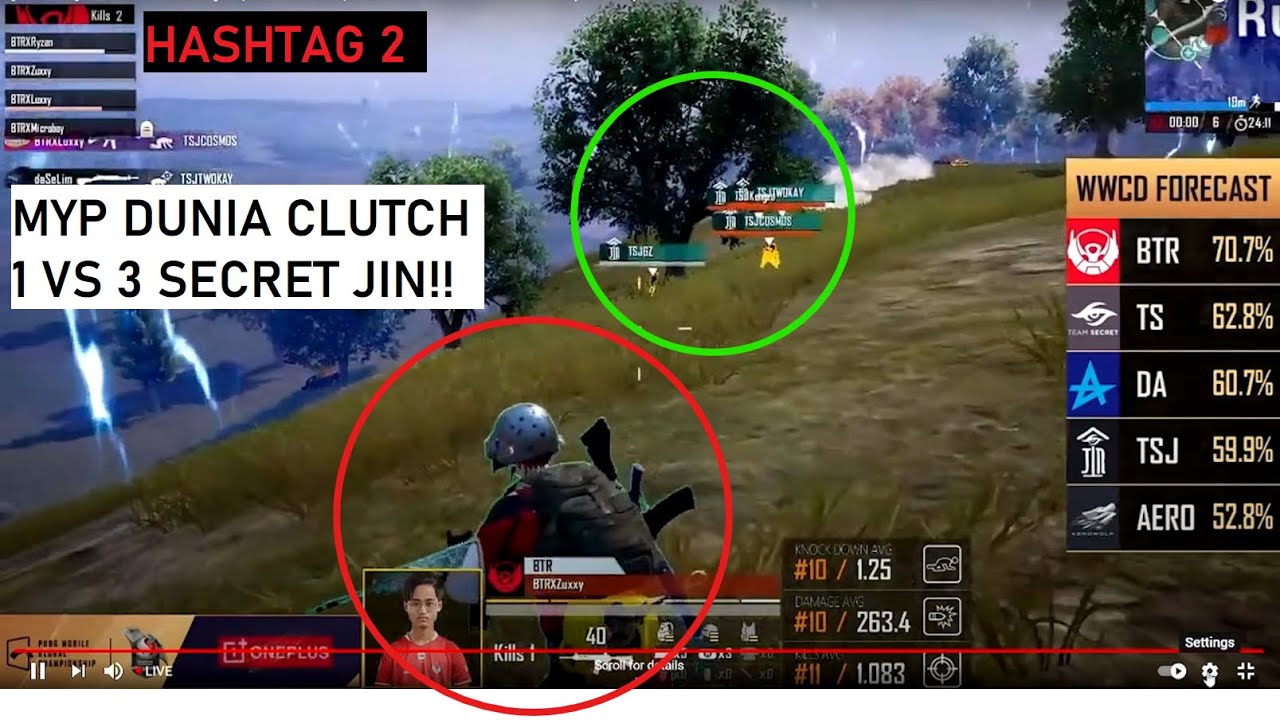 NGAMUK!! MVP DUNIA CLUTCH 1 VS 3 SECRET JIN!! | BTR ZUXXY SHOW OFF!! | PMGC DAY 2