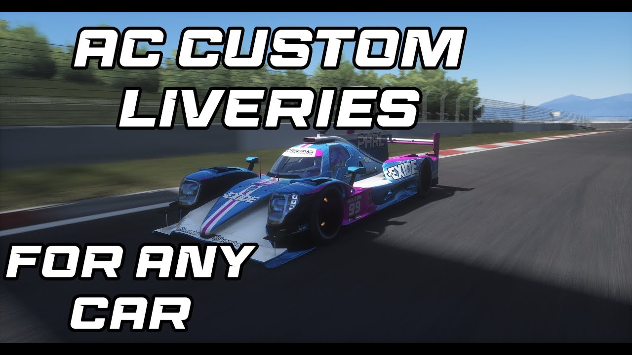 How to make a custom livery for ANY car in Assetto Corsa