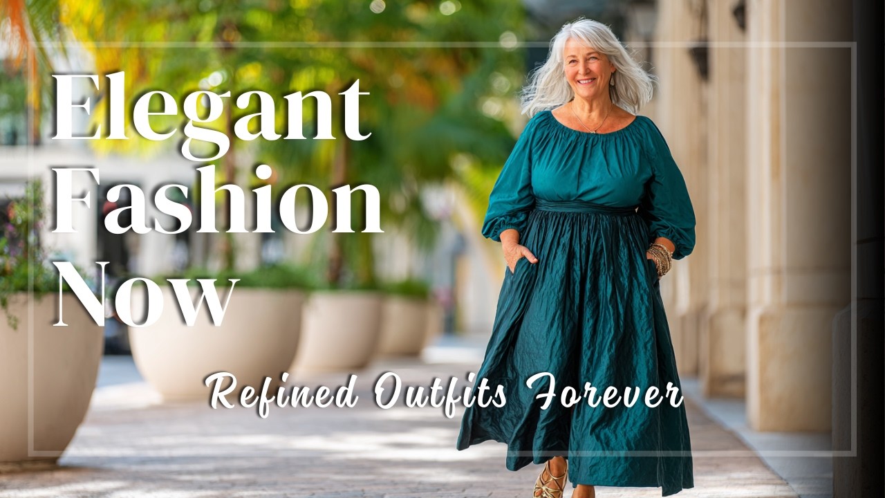 Elegant fashion trends for seniors 💎 refined outfits with luxurious sophistication
