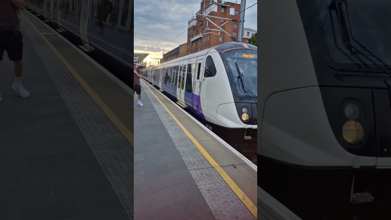 Class 345 train horn comp #train #purpletrain