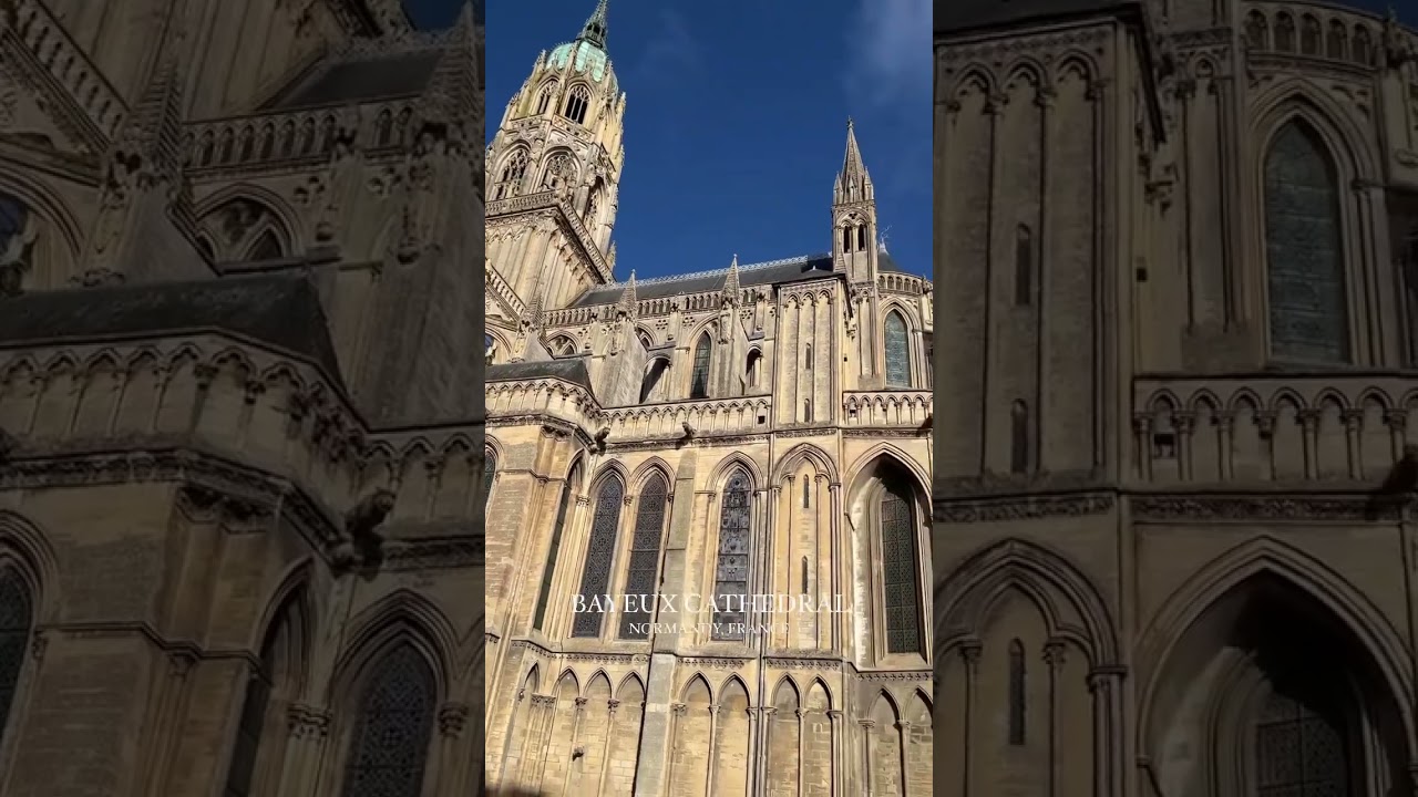 Bayeux Cathedral in Normandy, France #cathedral #medieval #architecture #travel #shorts