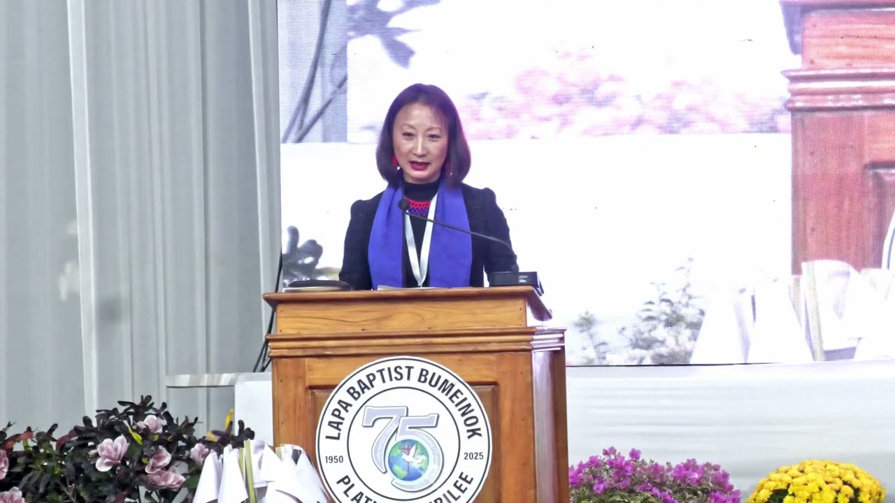 Exhortation by Lt. Lanusuo . Ex- Pastor's family , Lapa  Platinum Jubilee 2025