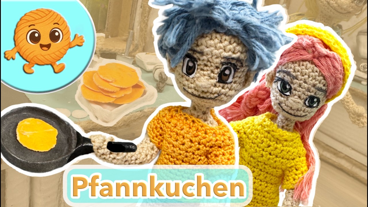Kinder backen Pfannkuchen