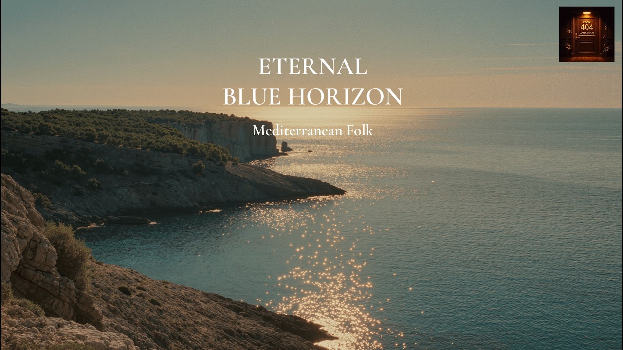 Eternal Blue Horizon 🌅 | Mediterranean Folk Cinematic Lyric Video | Room404: Classic Replay