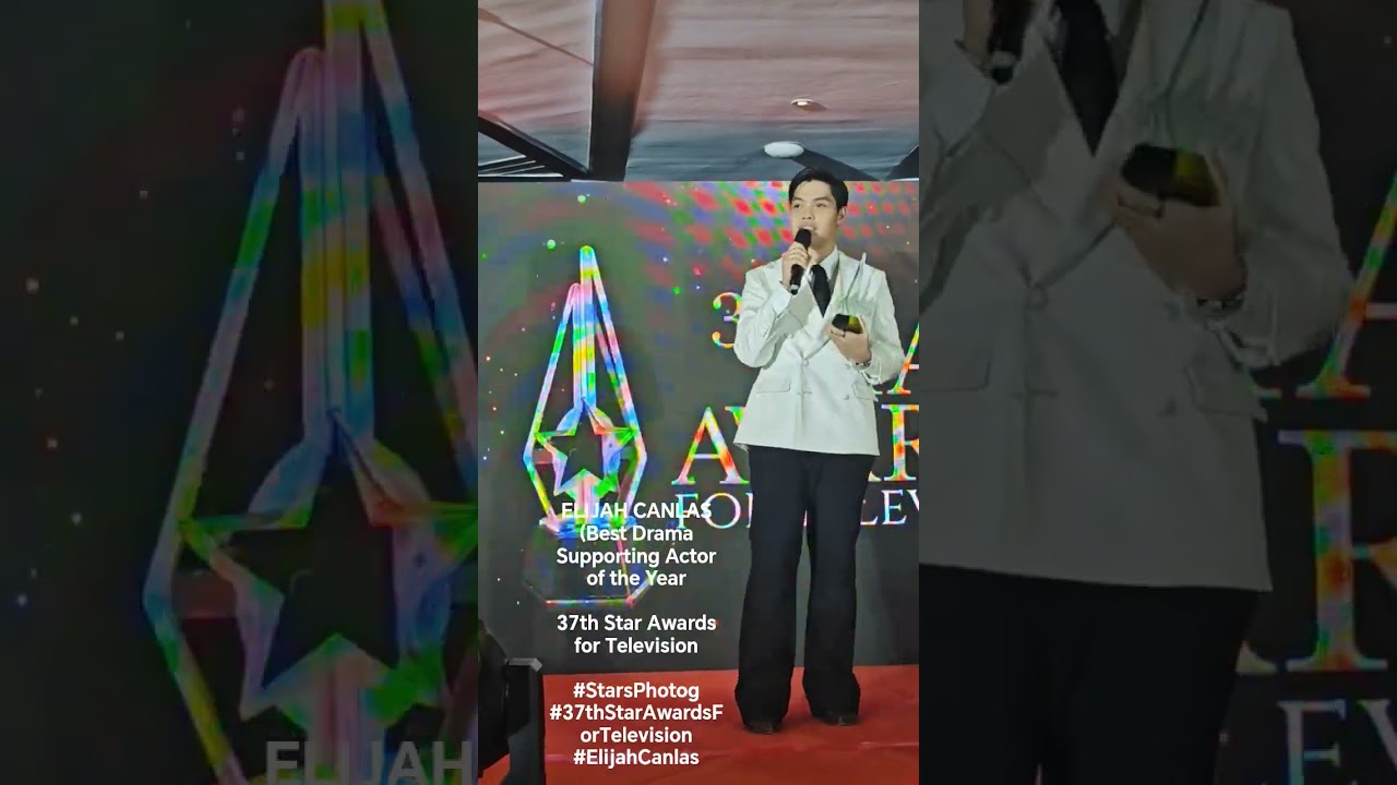 ELIJAH CANLAS (Best Drama Supporting Actor of the Year 37th Star Awards for Television#StarsPhotog
