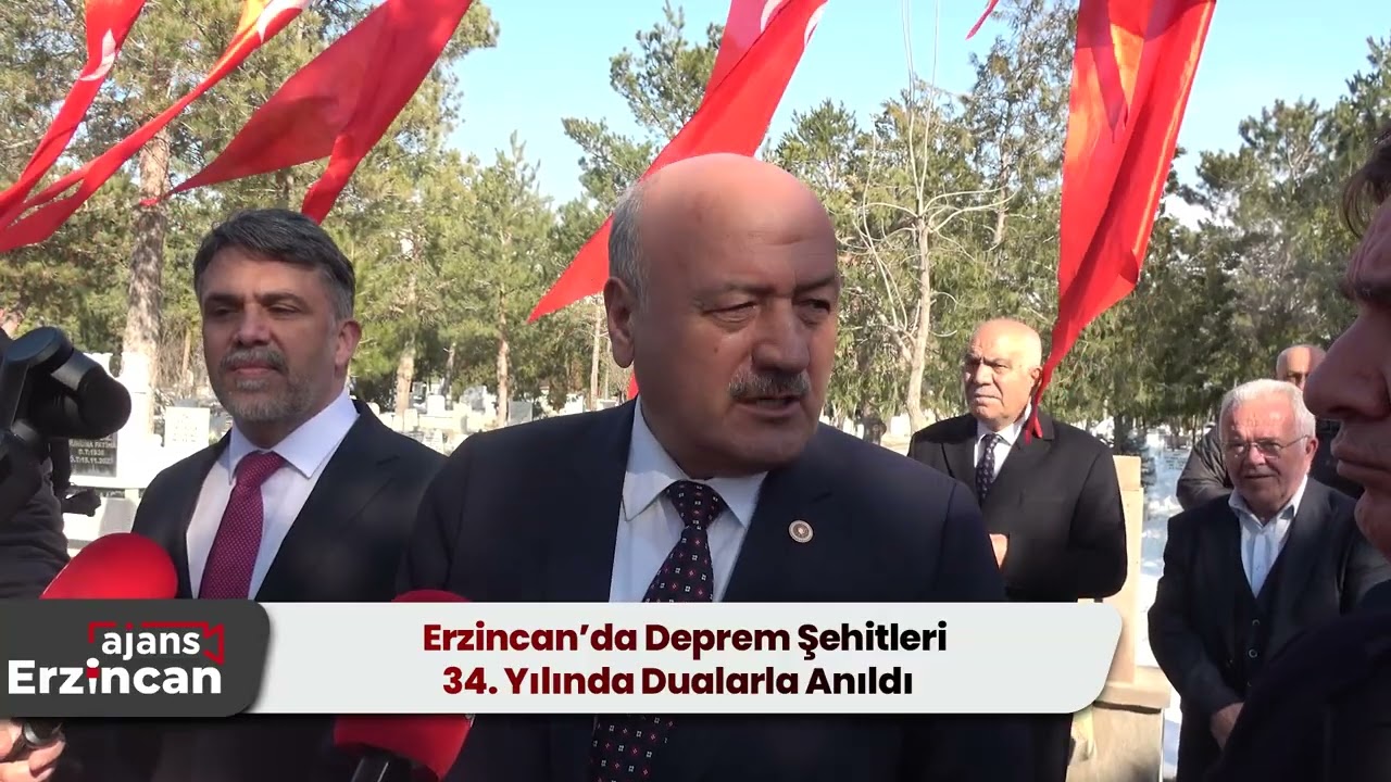 Erzincan’da Deprem Şehitleri 34. Yılında Dualarla Anıldı