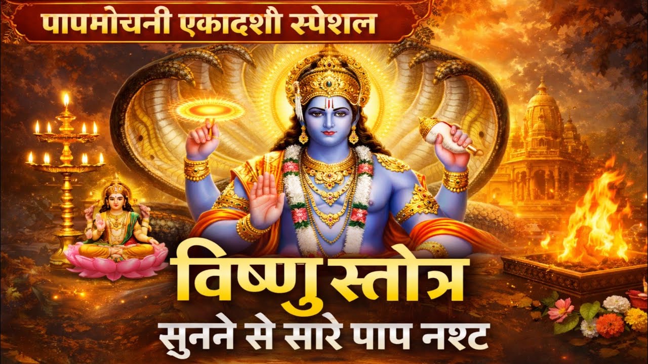 पापमोचनी एकादशी स्पेशल | विष्णु स्तोत्र सुनने से सारे पाप नष्ट | Papmochani Ekadashi Vishnu Stotra