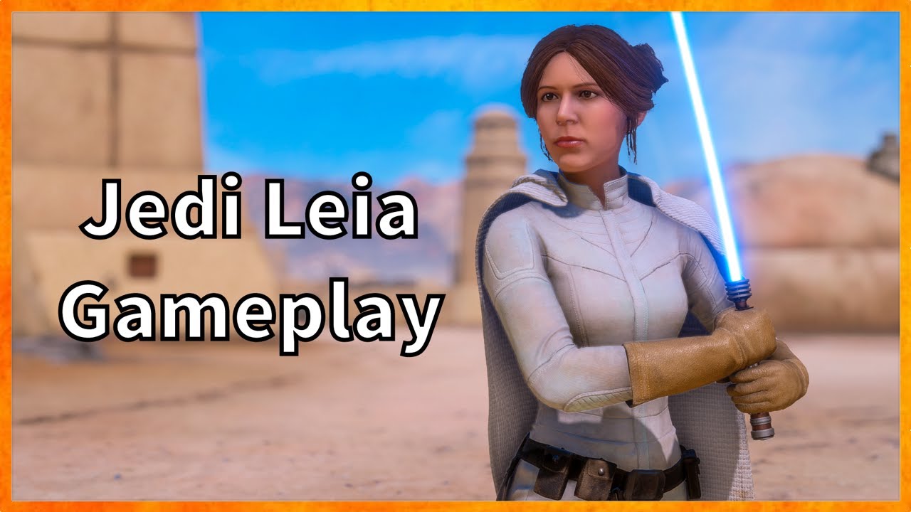 Jedi Leia Gameplay Star Wars Battlefront 2