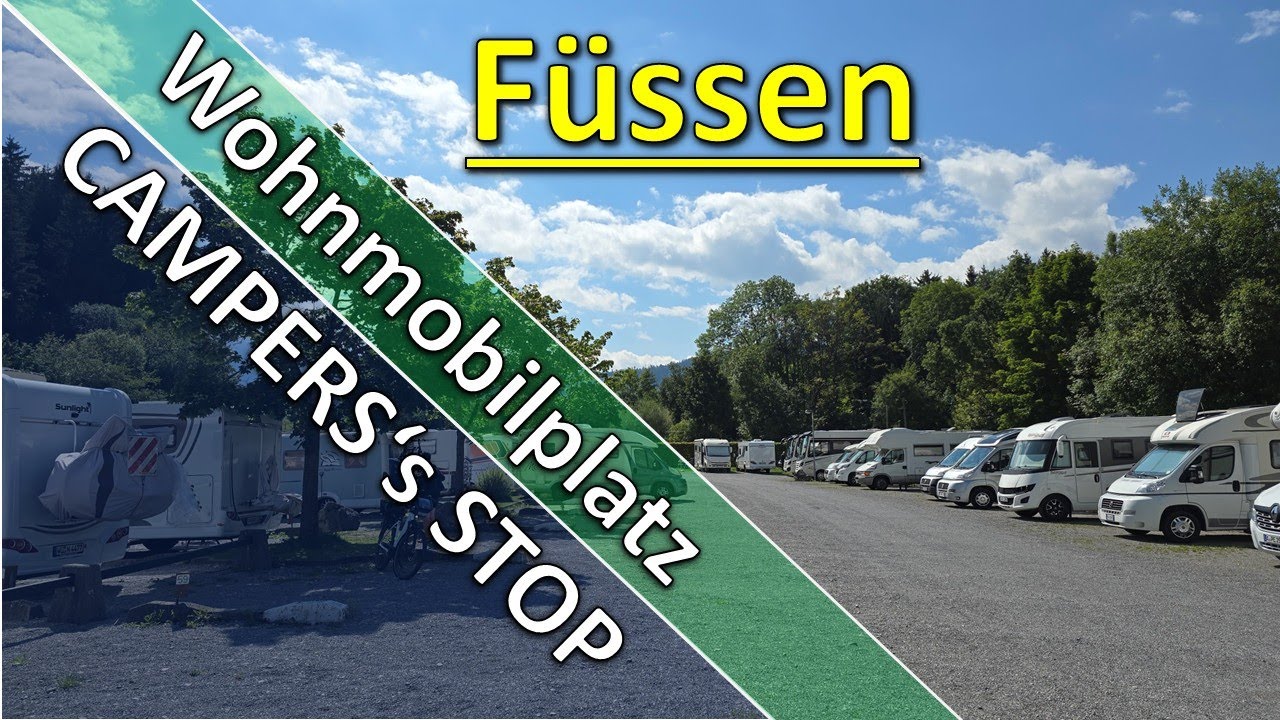 Wohnmobilstellplatz CAMPER'S STOP in F&uuml;ssen im Allg&auml;u. Die K&ouml;nigsschl&ouml;sser in unmittelbarer N&auml;he.