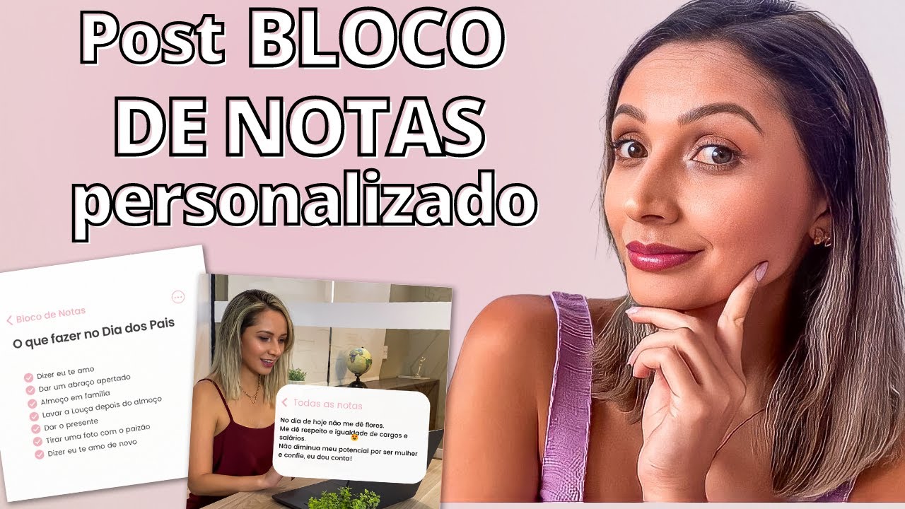 Como criar post estilo BLOCO DE NOTAS DO IPHONE na sua paleta de cores - Tutorial CANVA