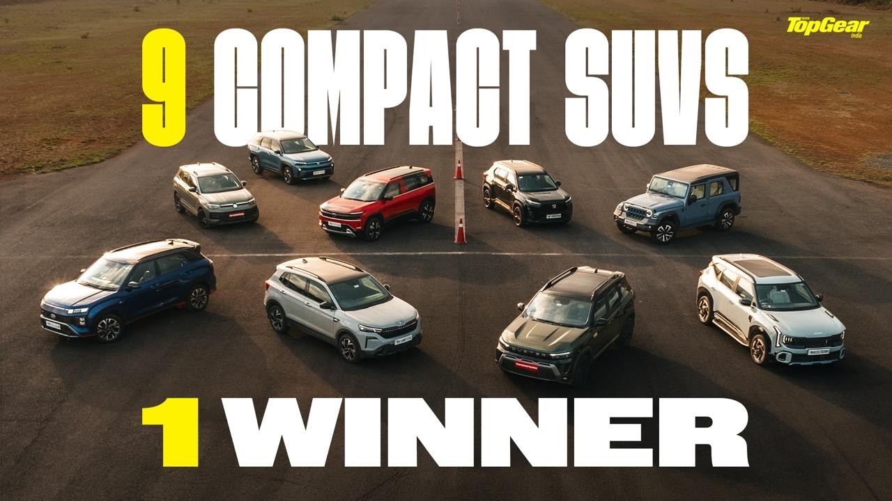 The BIGGEST Compact SUV test - 9 SUVs, 1 KING! | TopGear India