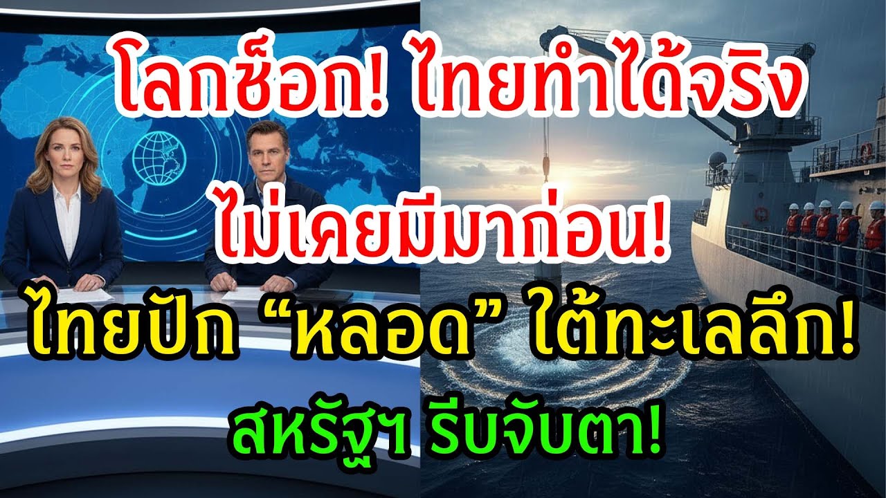 ไม่เคยมีมาก่อน! ไทยปัก “หลอดสำรวจ” ลงสู่ก้นมหาสมุทรแปซิฟิก ญี่ปุ่นยอมสยบ สหรัฐฯ รีบจับตา!​​​​