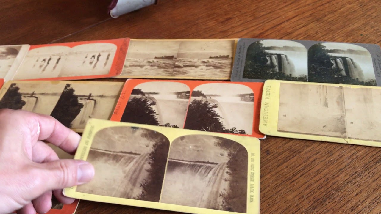 Niagara Falls NY stereoview lot x 20 old cards 19th century various issuers