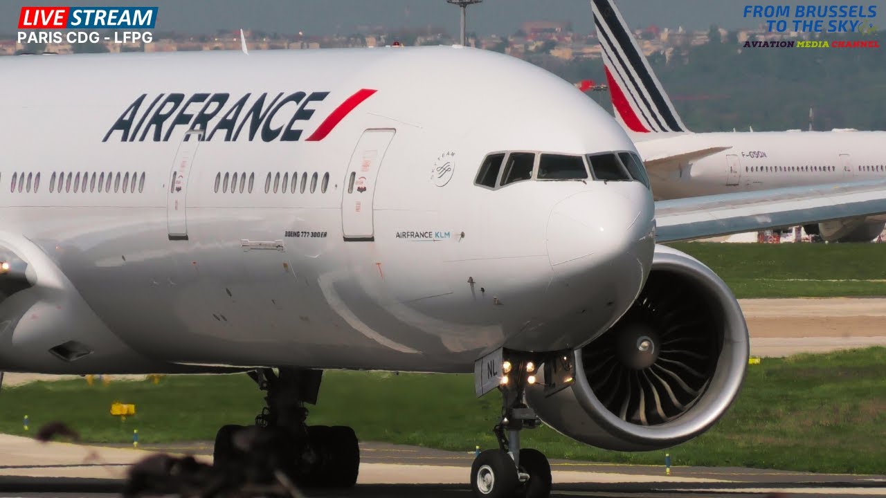 🔴 LIVE - Paris-Charles de Gaulle Airport - Plane Spotting