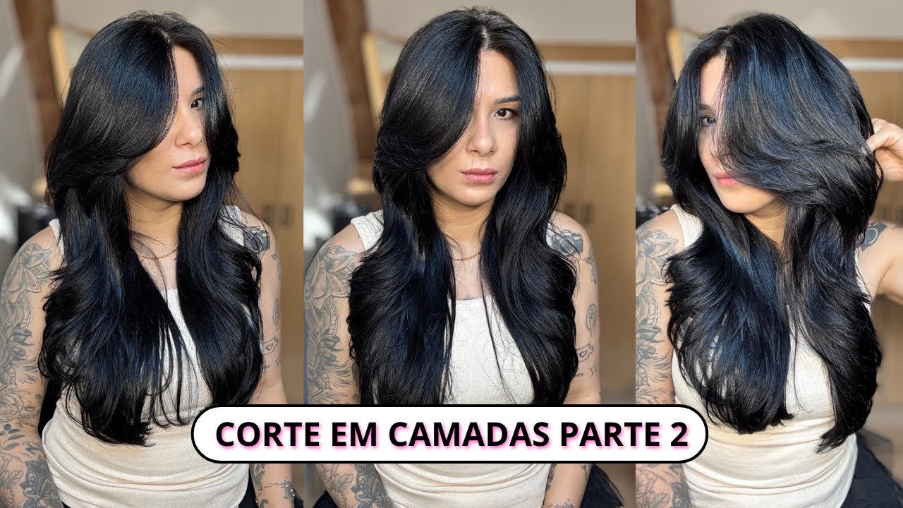 CORTE EM CAMADAS SOZINHA - BUTTERFLY HAIR CUT - PARTE 2 | Por @jessicatthings_