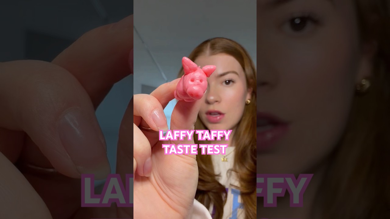 Пробую и оцениваю вкусы конфет Laffy Taffy 🍓🍌🍇🍏 #конфеты #обзорконфет #дегустация #мукбанг