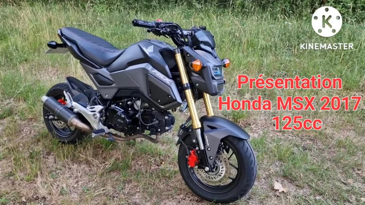 Présentation de ma moto la Honda 125 MSX de 2017