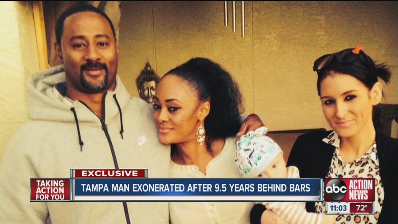 Tampa man exonerated after 9 1/2 years behind bars