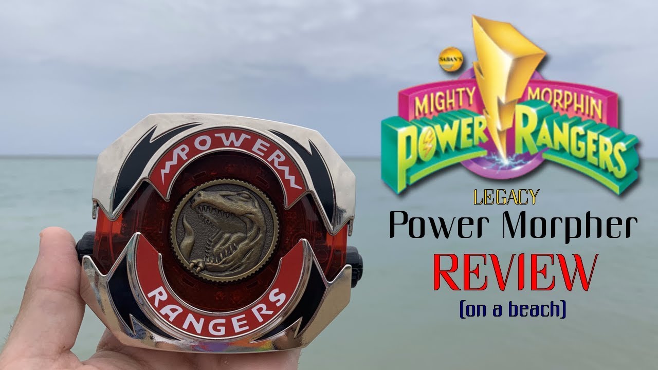 LEGACY POWER MORPHER REVIEW! (at a beach) - Mighty Morphin Power Rangers