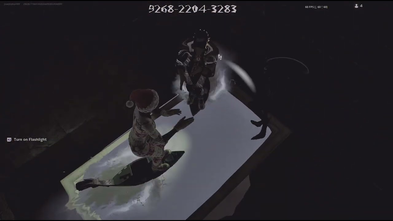 Playing a horror game