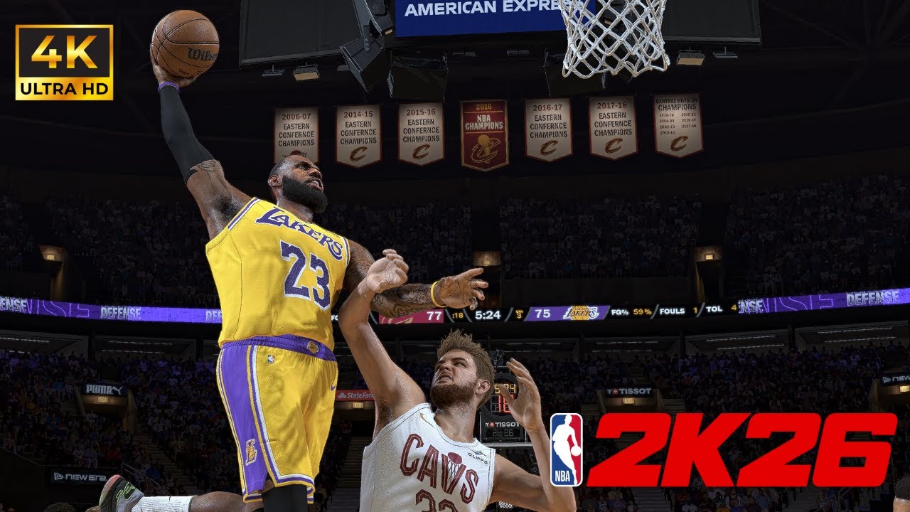 NBA 2K26 | Lakers vs Cavaliers | LeBron & Luka vs Mitchell | 4K Ultra Realistic Full Game Jan 28 '26
