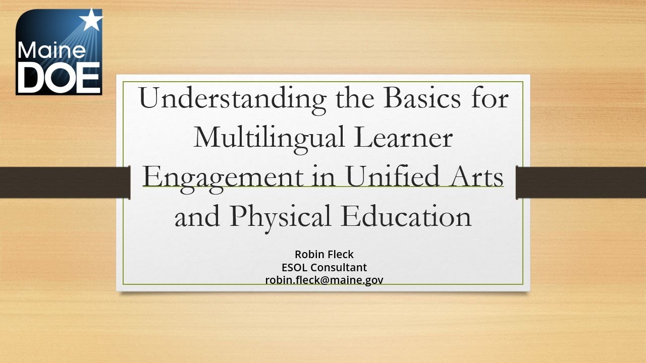 Understanding the Basics for ML Engagement in Unified Arts & PE 1