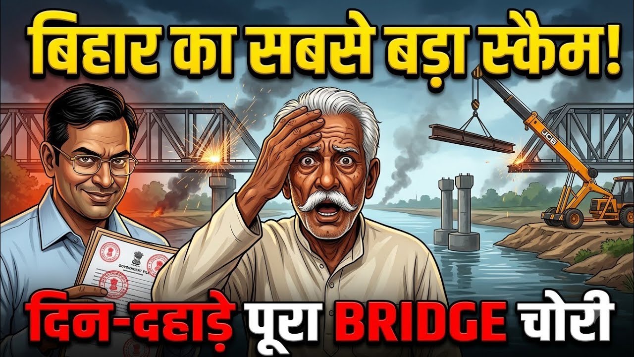 How Thieves Stole a 60-Foot Steel Bridge in Bihar | The Amiyawar Heist&nbsp;| 2D ANIMATION &lrm;