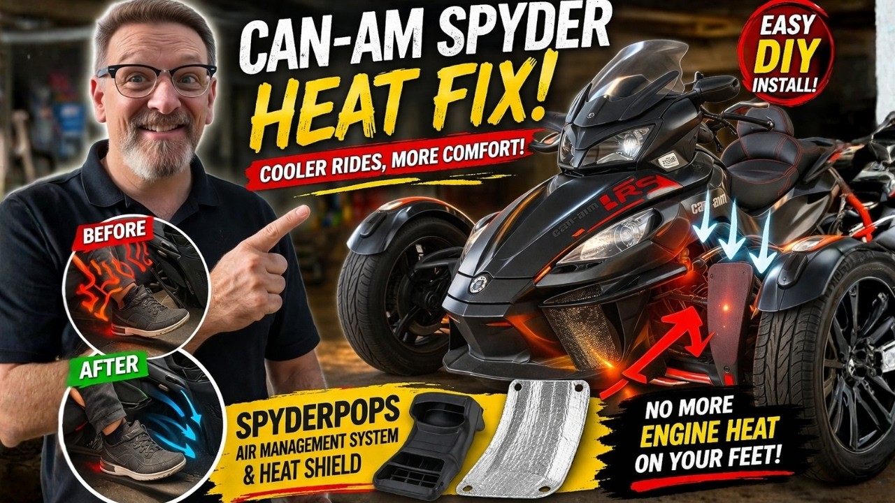 S1E8: 2012 Can-Am Spyder RS Heat Reduction with SpyderPops Products
