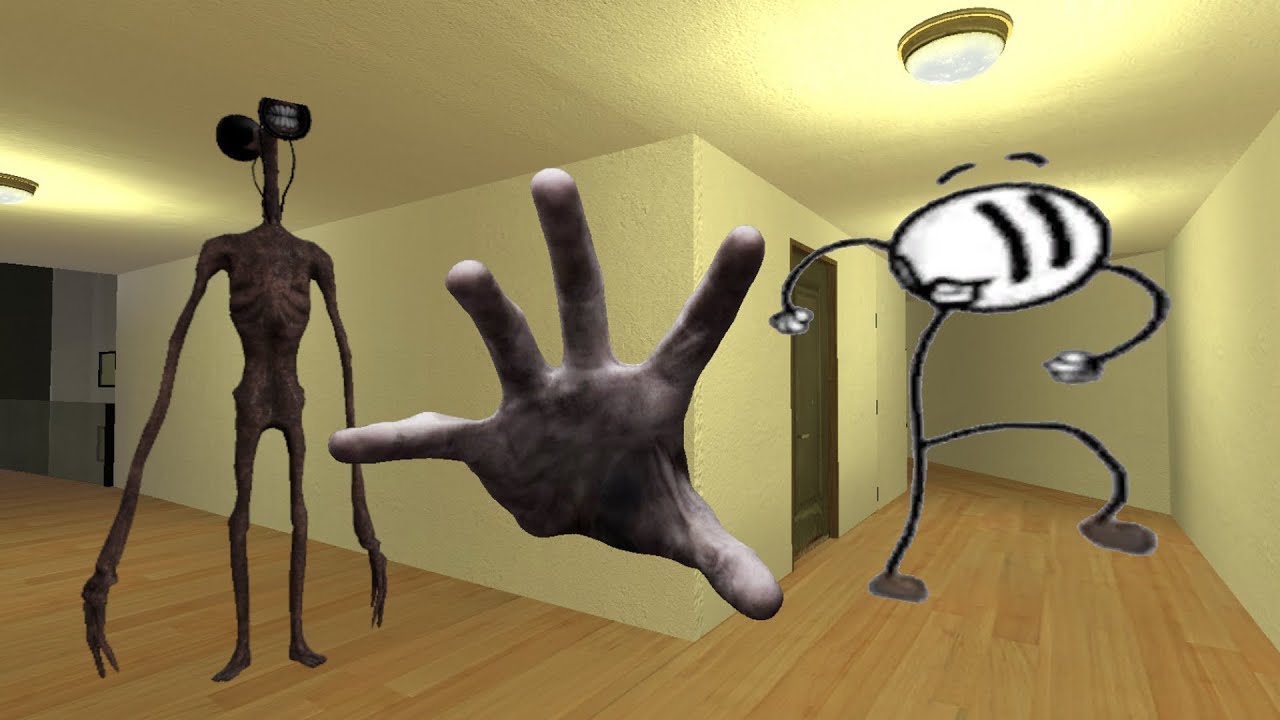Siren Head, Scary Hand And Henry Stickmin Nextbot Gmod