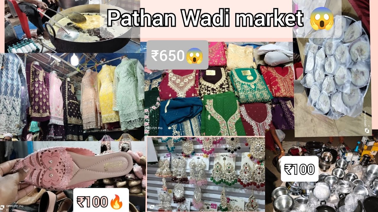 Pathan Wadi market. Malad East daily crowd market 😱