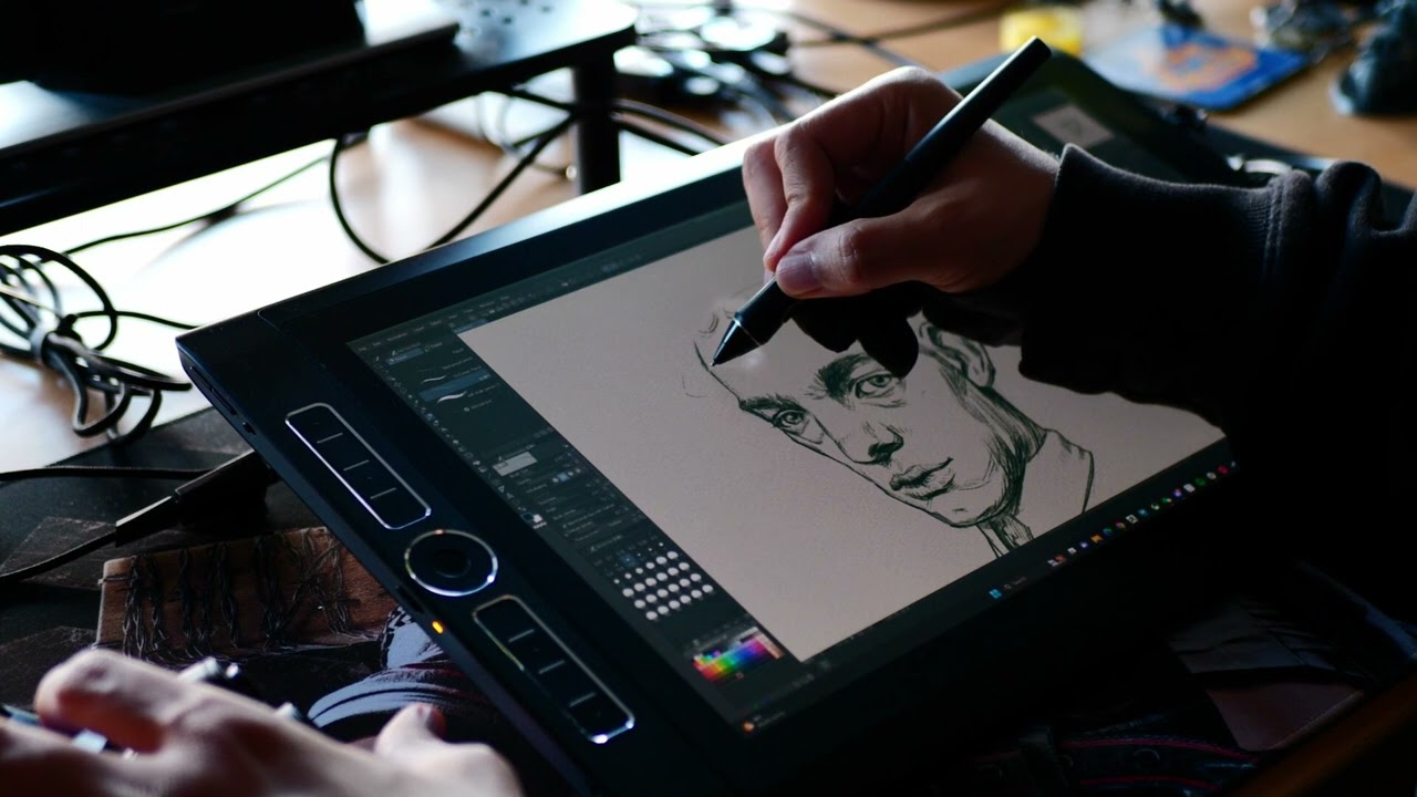Drawing in ClipStudioPaint with MobileStudio Pro 16