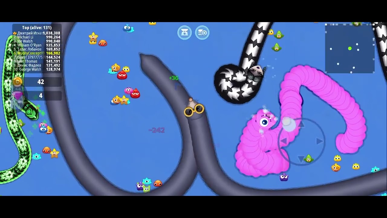 New Worms zone black colour snake gaming video #wormszone #youtube #snake #gaming #viral#wormszoneio