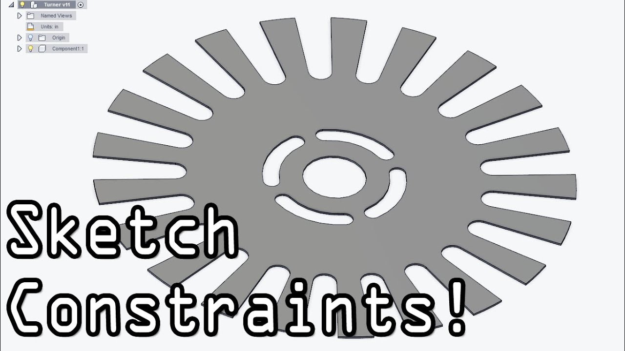 Ограничения эскиза Fusion 360 упрощают математику! Fusion Friday #30