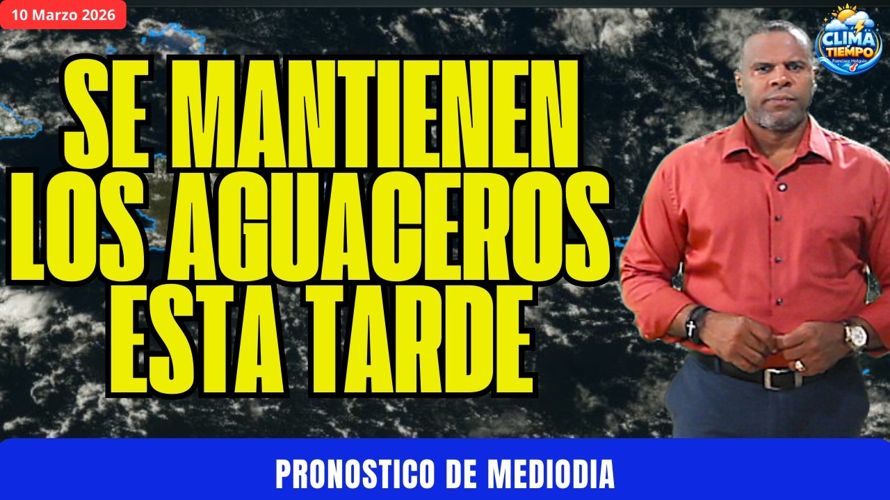 SEGUIRAN LOS AGUACEROS ESTA TARDE EN VARIAS PROVINCIAS