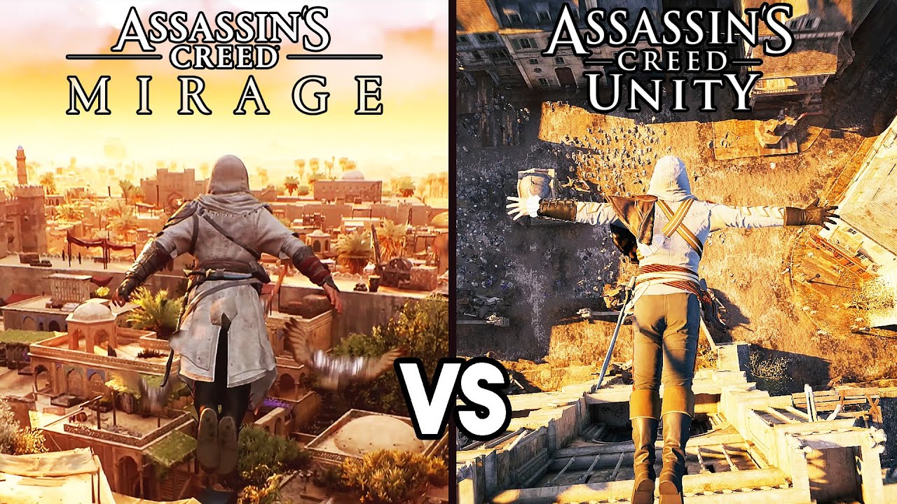 Assassin's Creed Mirage vs Unity - Early Gameplay Comparison