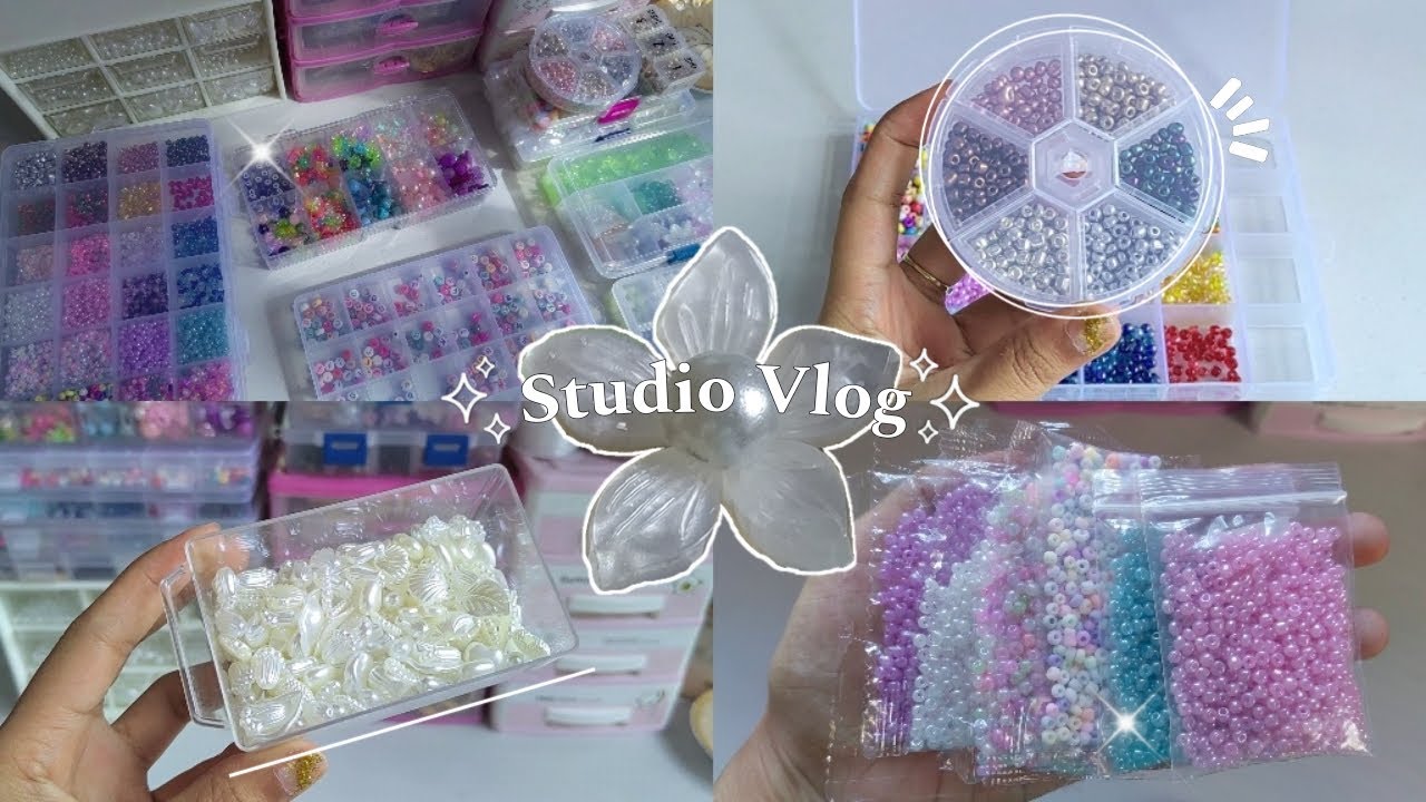 ASMR Organizing & Restocking Beads | A Cozy & Chill Bead Organization 2024✨