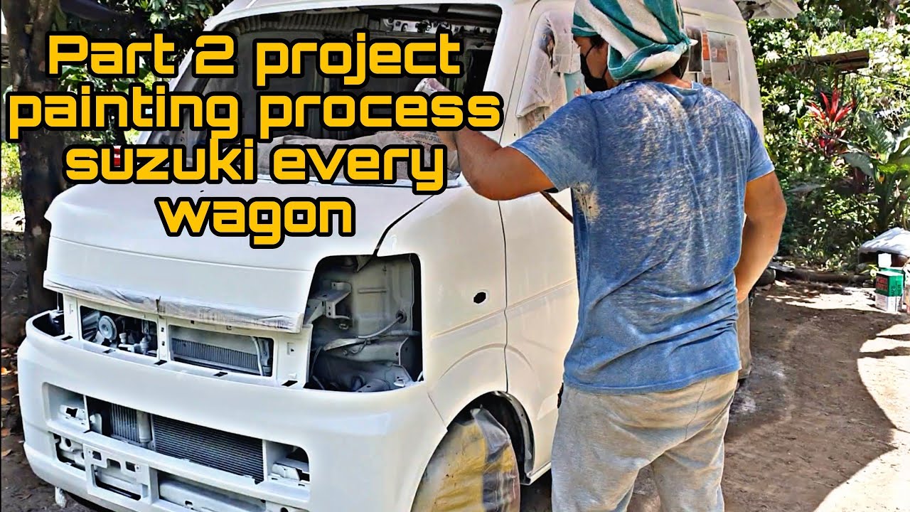part 2 project serye DA64w wagon 4x4 turbo  painting process Maica White