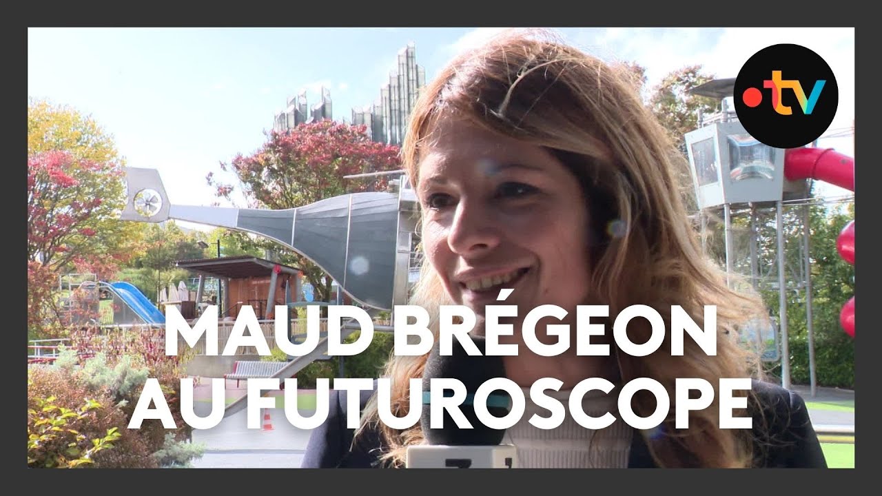 Maud Brégeon, porte-parole du gouvernement, au Futuroscope