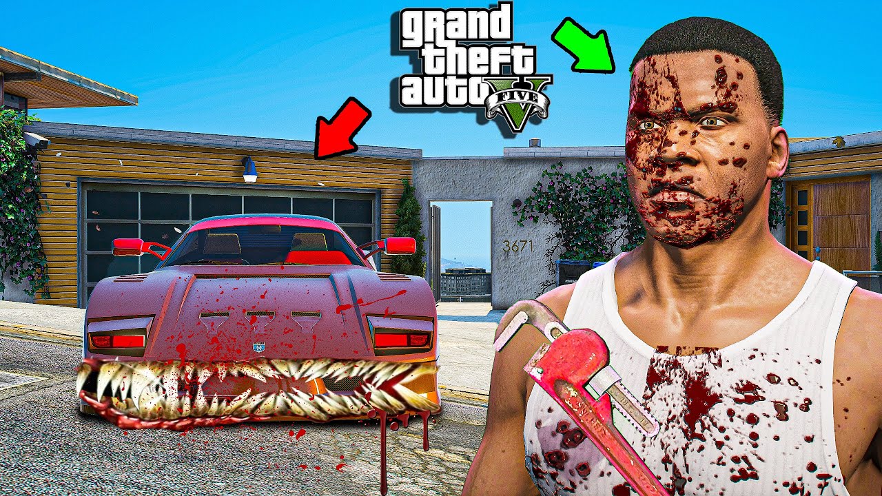 GTA 5 - Franklin Got Cursed Killer Car At Franklin's House