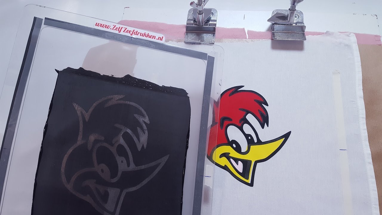 4 kleuren zeefdrukken op textiel, papier en nog veel meer! | www.ZelfZeefdrukken.nl