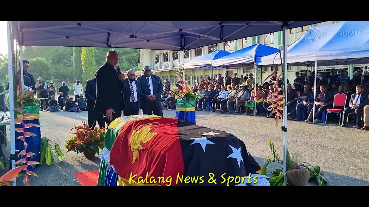 CHIEF MOURNER JOHN ROSSO - CASKET TAKE-OVER BY MOROBE PEOPLE - LATE WENGE#KalangNewsSports 