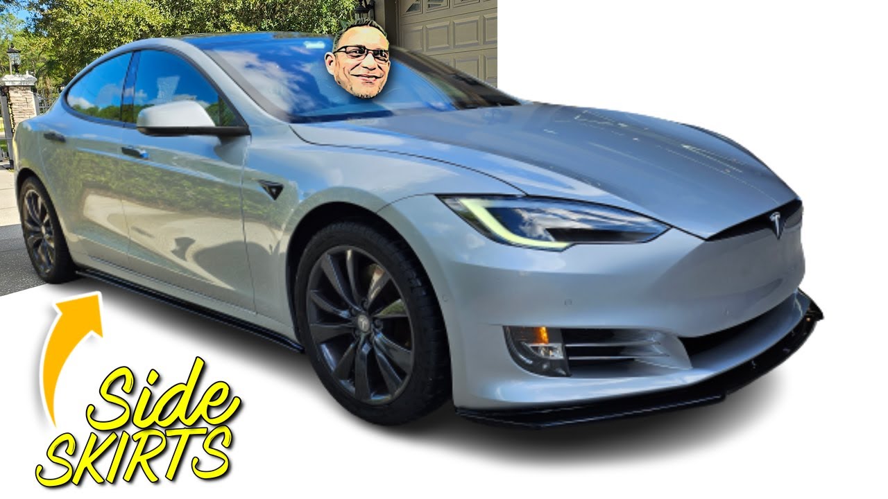 My TESLA Model S NEVER LOOKED so GOOD! Model S SIDE SKIRTS