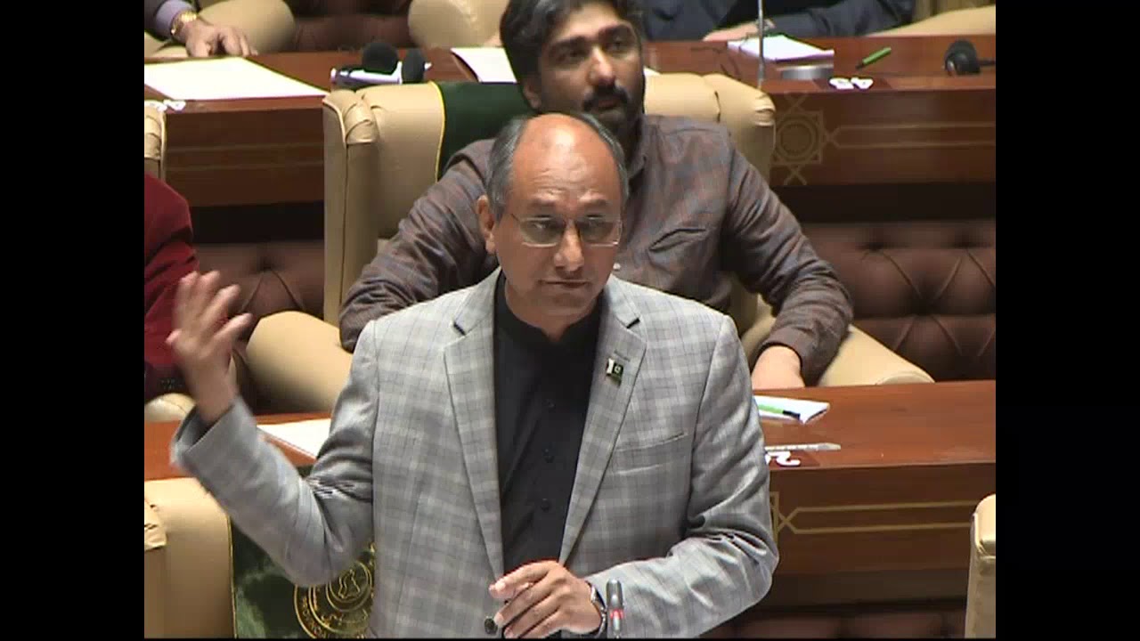 Provincial Minister of Sindh Saeed Ghani addresses in Sindh Assembly Session