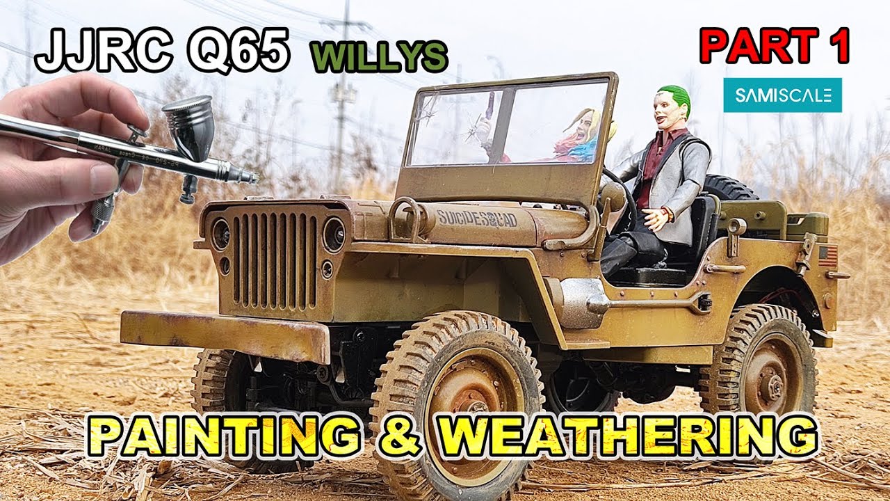 JJRC Q65 willys custom painting and weathering (part1)