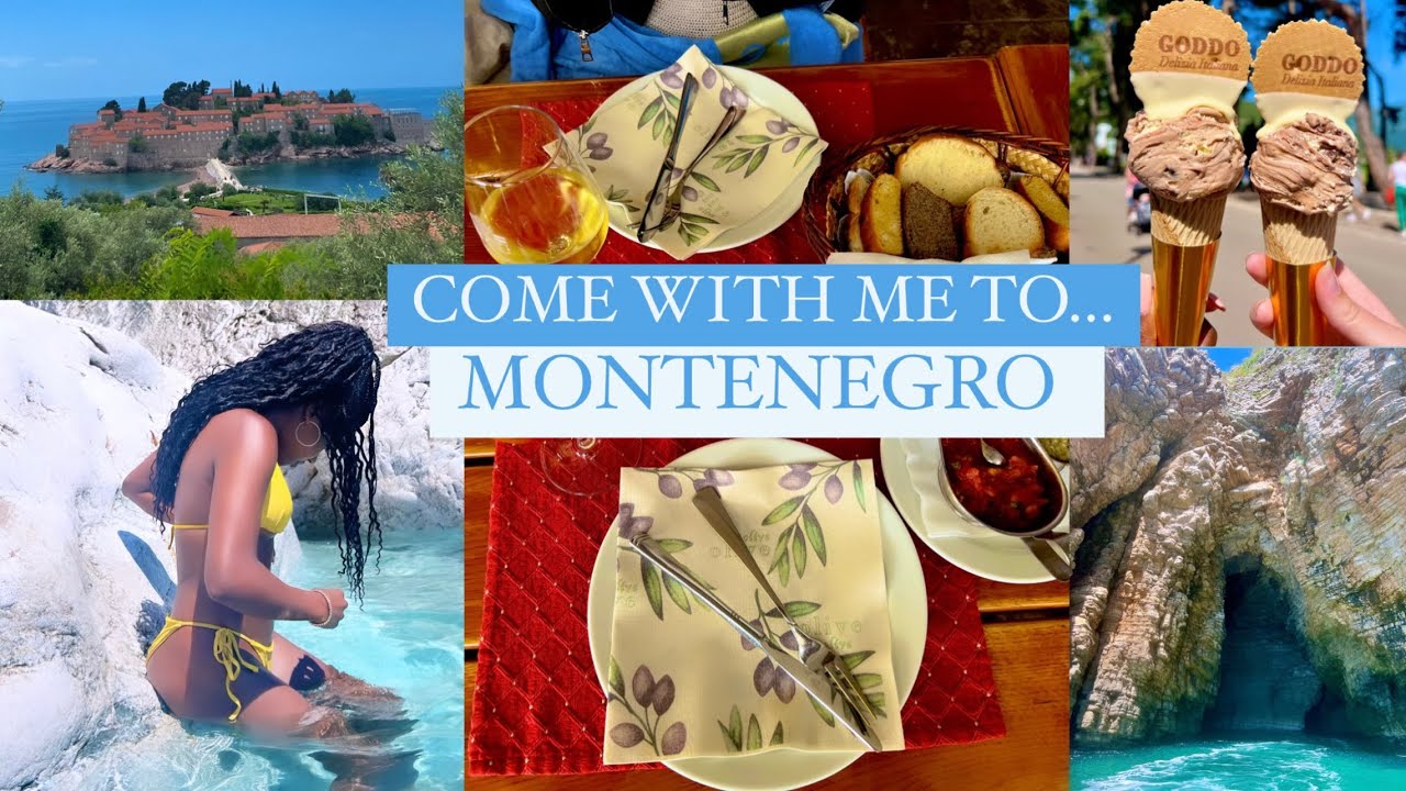 Travel Vlog! 🛫 Spend one week in the Tropical Paradise…MONTENEGRO with me!! 🏝️🚤📸⛰️🚖🍹🍝🌧️☀️🌺