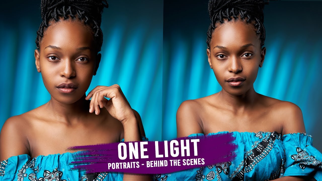 Simple ONE LIGHT Setup Portraits PHOTOGRAPHY in a Small Studio Space / SONY a7iii + 55mm