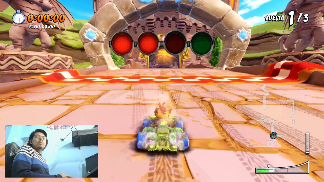 Guía para vencer a los desarrolladores #34 - Circuito de Spyro - CTR Nitro Fueled | NS