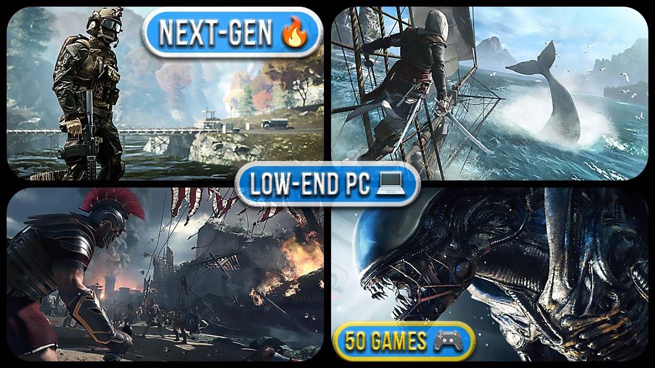 Top 50 PC Games That Feel Next-Gen But Run on Low End PC 🔥